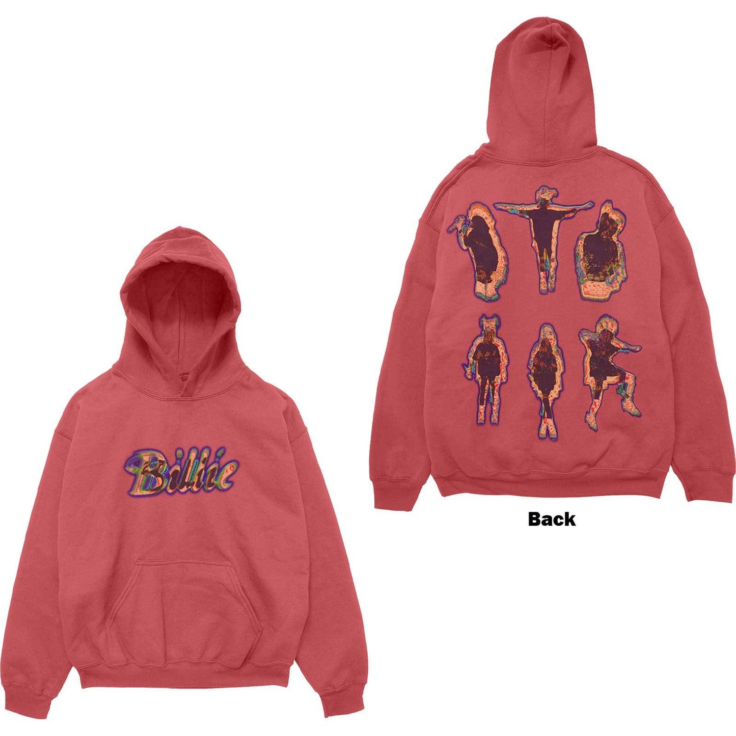 Unisex Pullover Hoodie Silhouettes Back Print