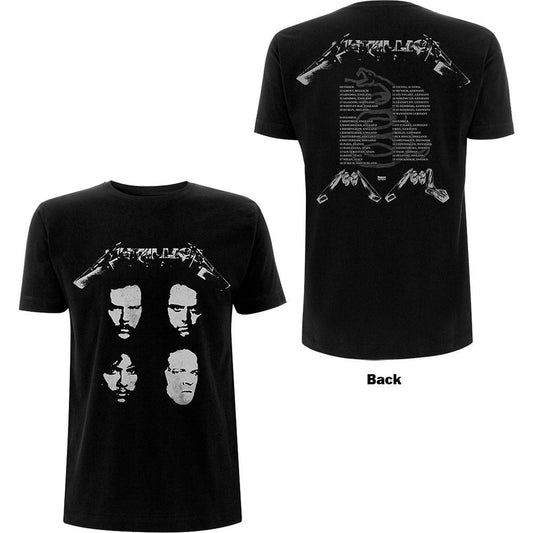 Unisex T-Shirt 4 Faces Back Print