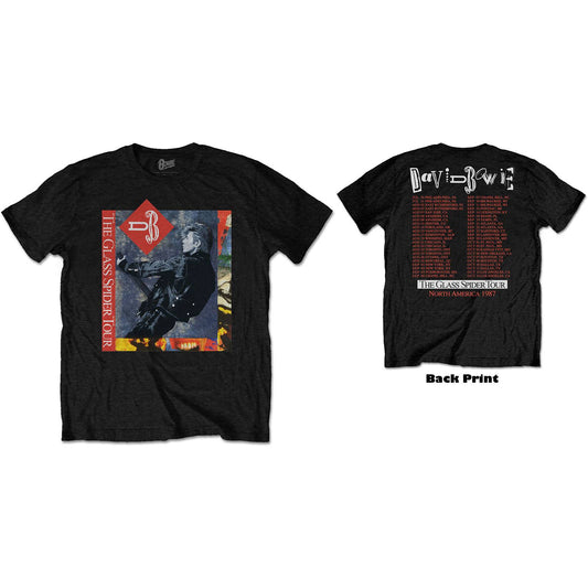 Unisex T-Shirt Glass Spider Tour Back Print