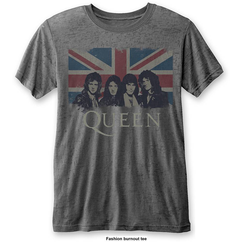 Unisex T-Shirt Vintage Union Jack Burnout