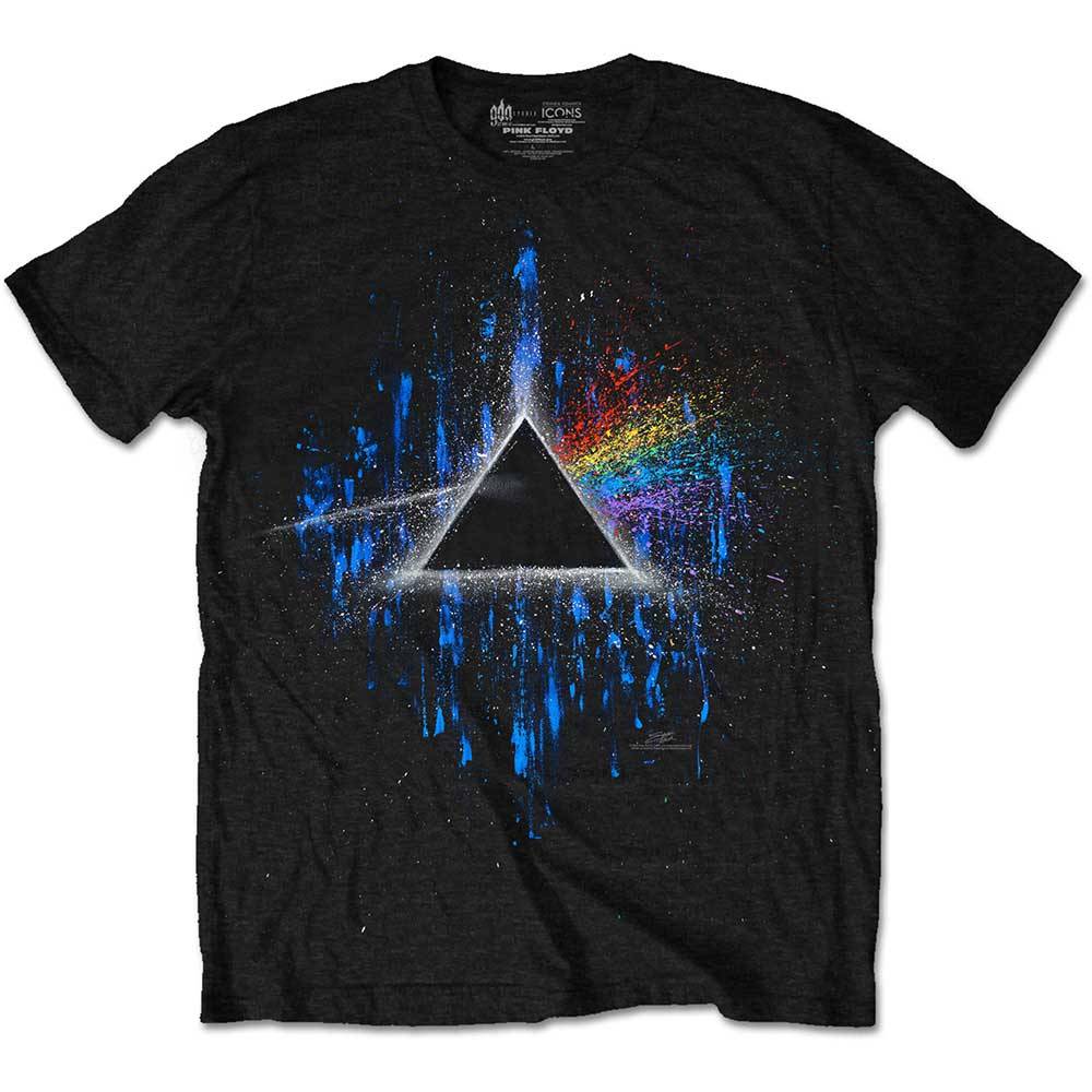 Unisex T-Shirt Dark Side of the Moon Blue Splatter