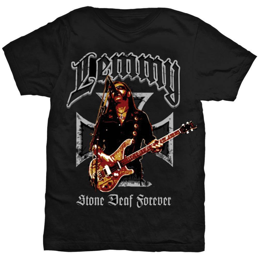 Unisex T-Shirt Iron Cross Stone Deaf Forever