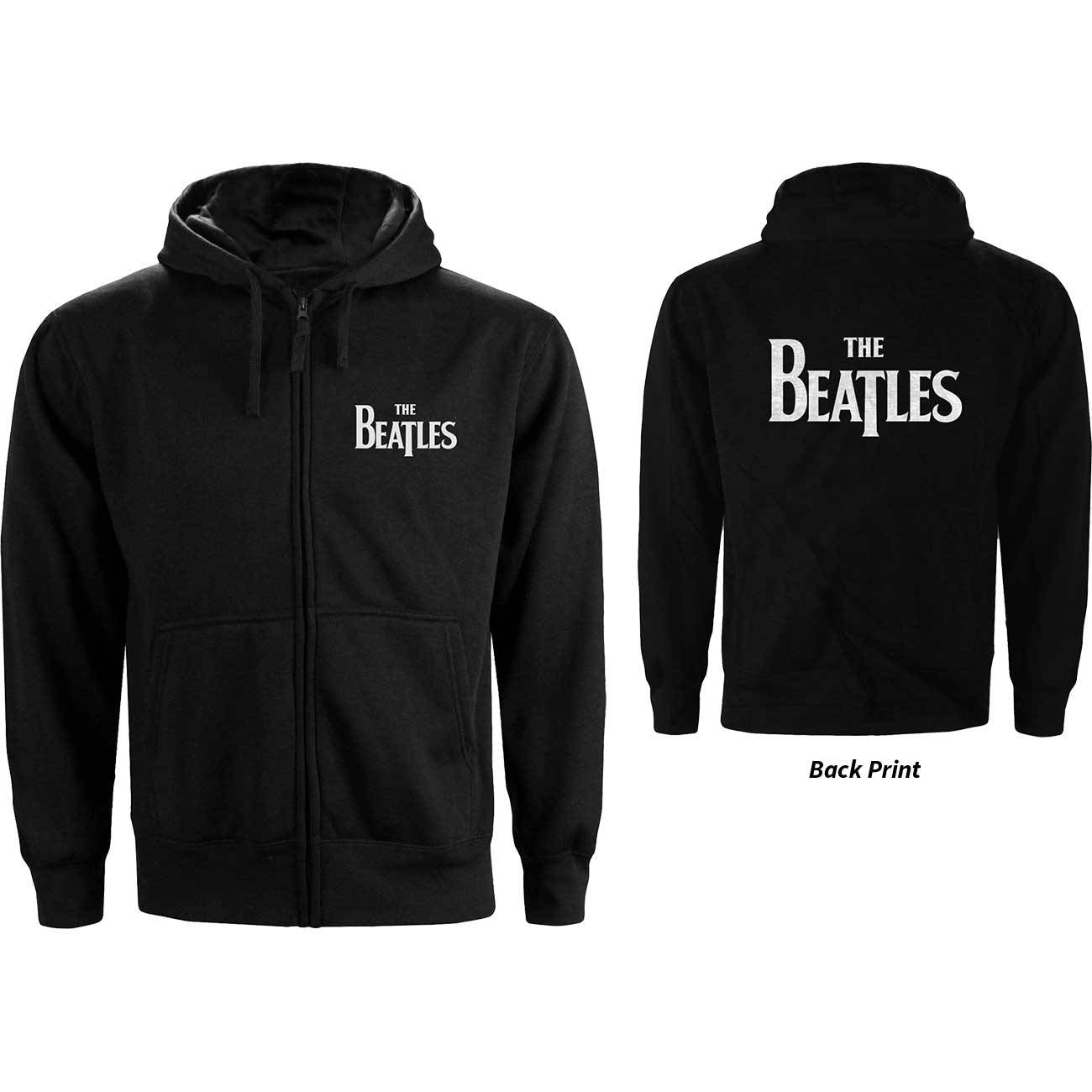 Unisex Zipped Hoodie Drop T Logo Back Print