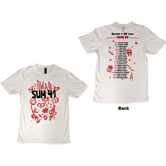 Unisex T-Shirt Sketches European Tour 2022 Back Print