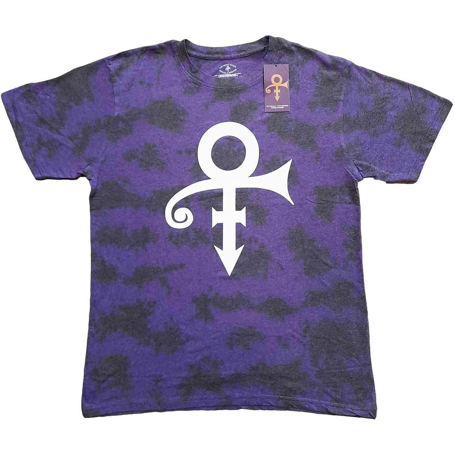 Unisex T-Shirt White Symbol Dip Dye, Dye Wash