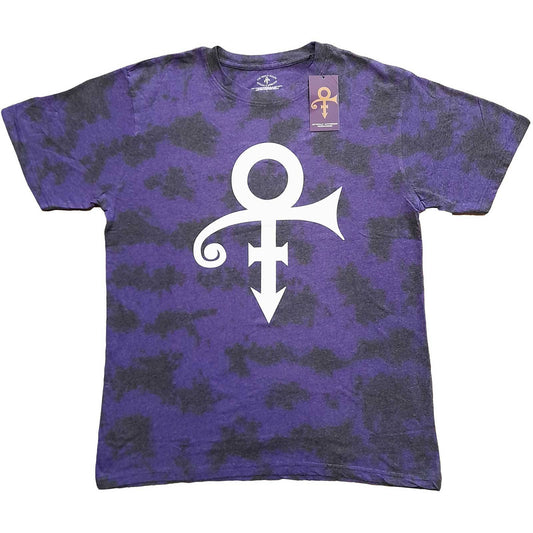 Unisex T-Shirt White Symbol Dip Dye, Dye Wash