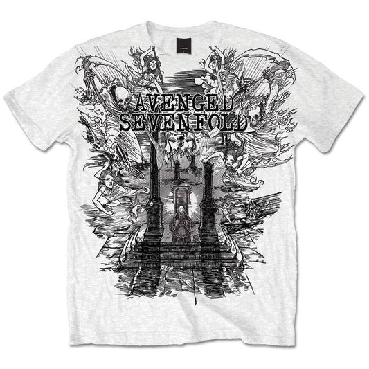 Avenged Sevenfold Unisex T-Shirt: Land of Cain  Land of Cain Short Sleeves