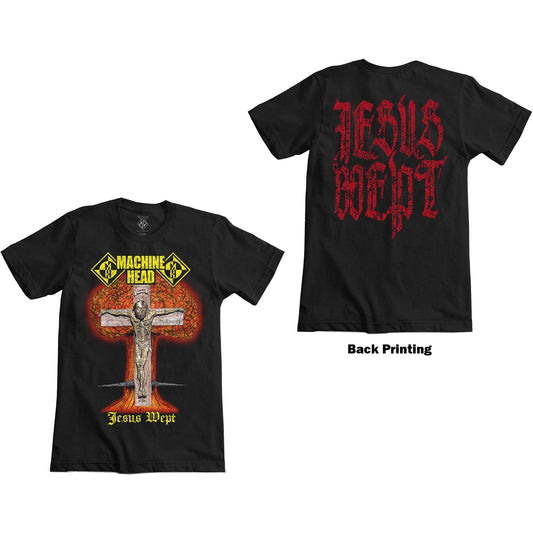 Unisex T-Shirt Jesus Wept Back Print