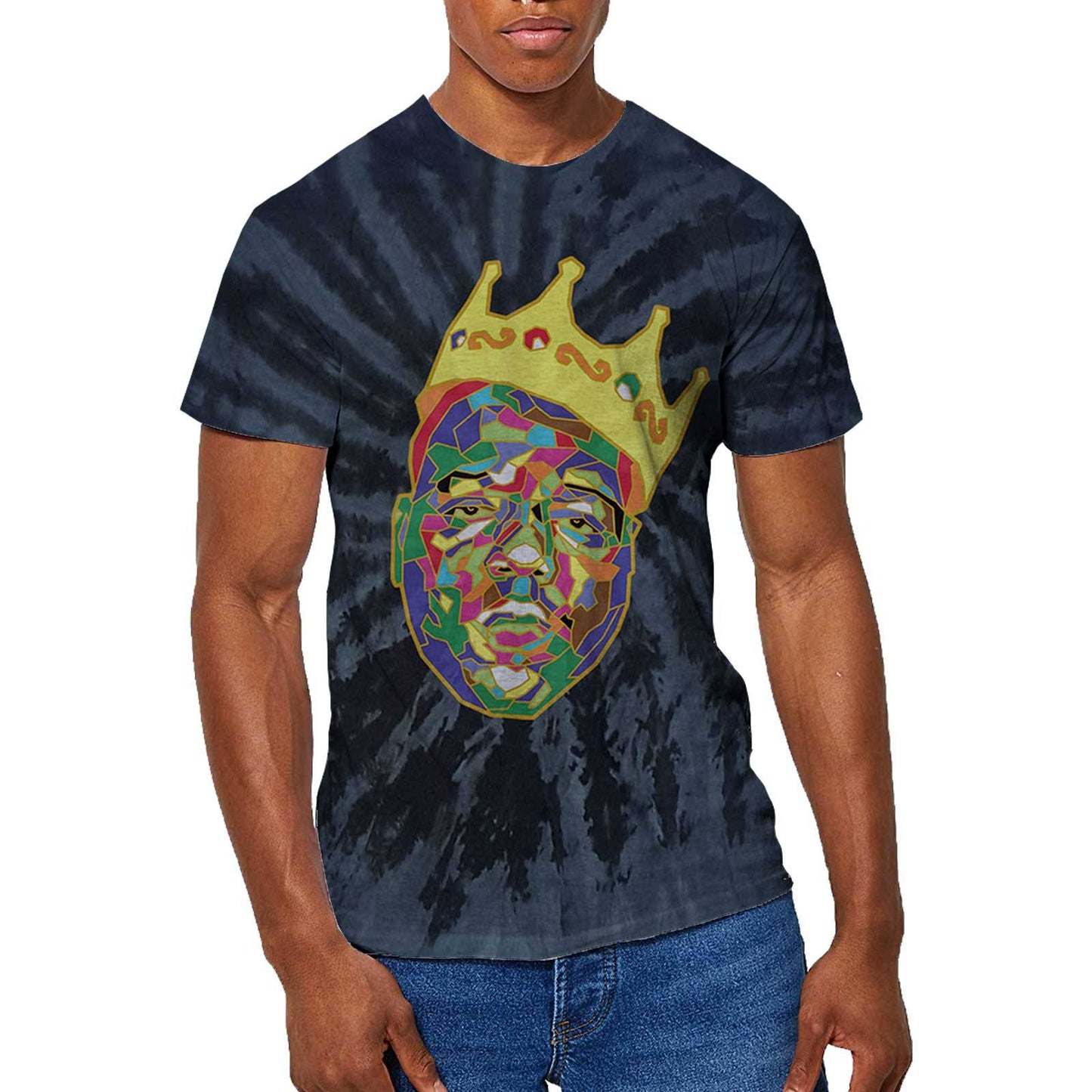 Unisex T-Shirt Crown Dip Dye, Dye Wash