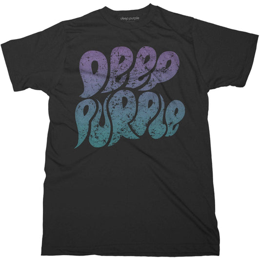 Deep Purple Unisex T-Shirt: Bubble Logo  Bubble Logo Short Sleeves