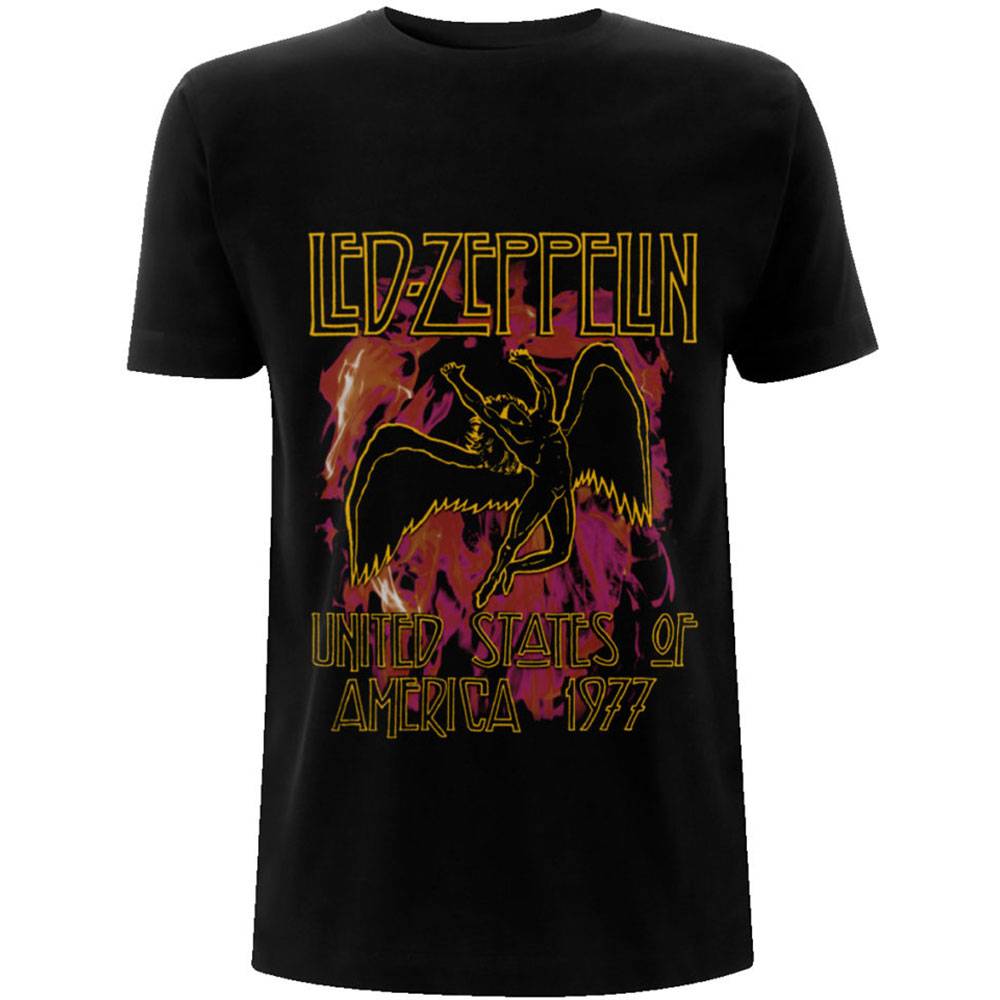 Unisex T-Shirt Black Flames
