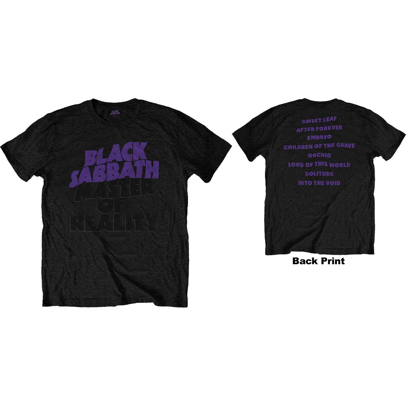 Unisex T-Shirt Masters of Reality Album Back Print