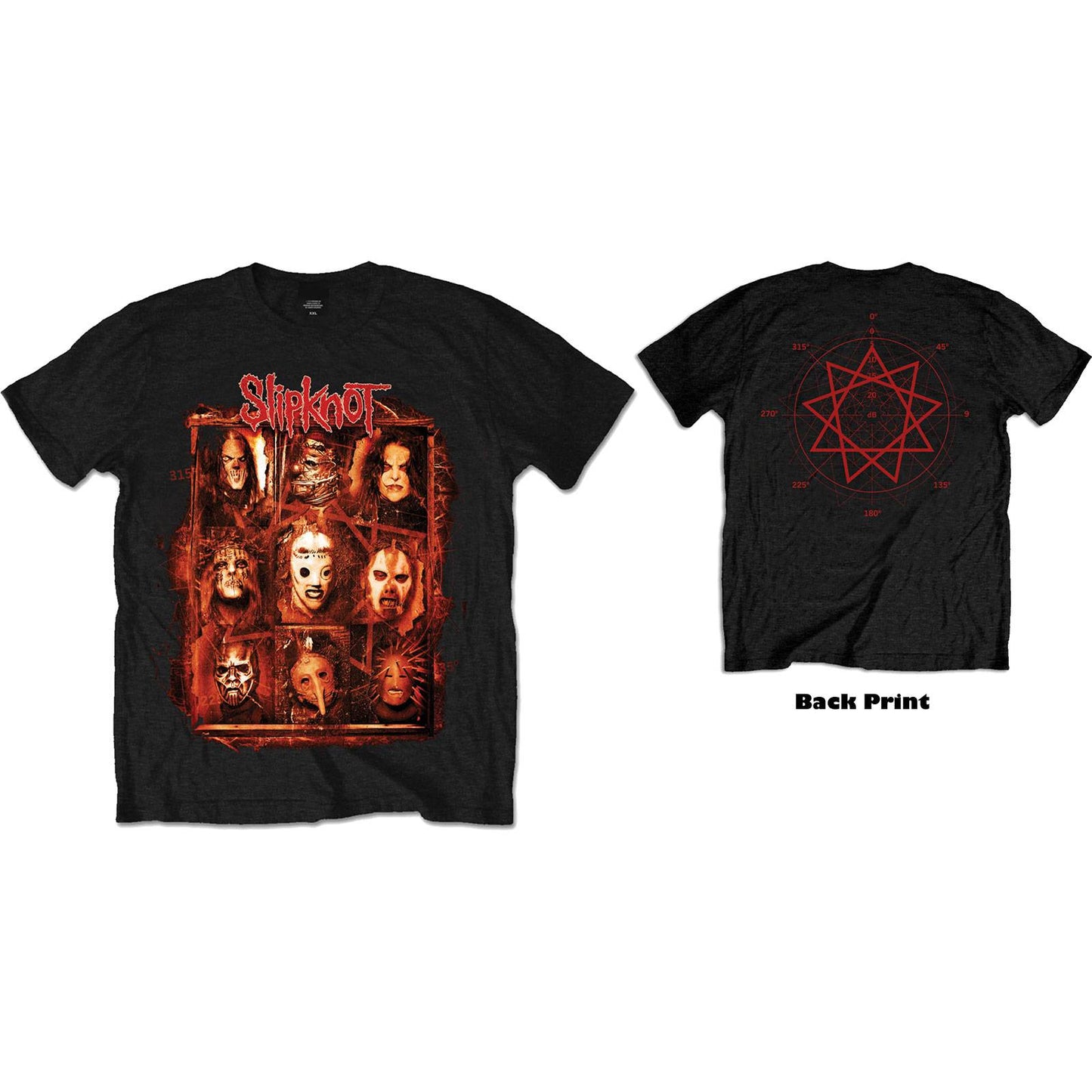Unisex T-Shirt Rusty Face Back Print