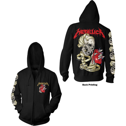 Unisex Zipped Hoodie Heart Explosive Back Print