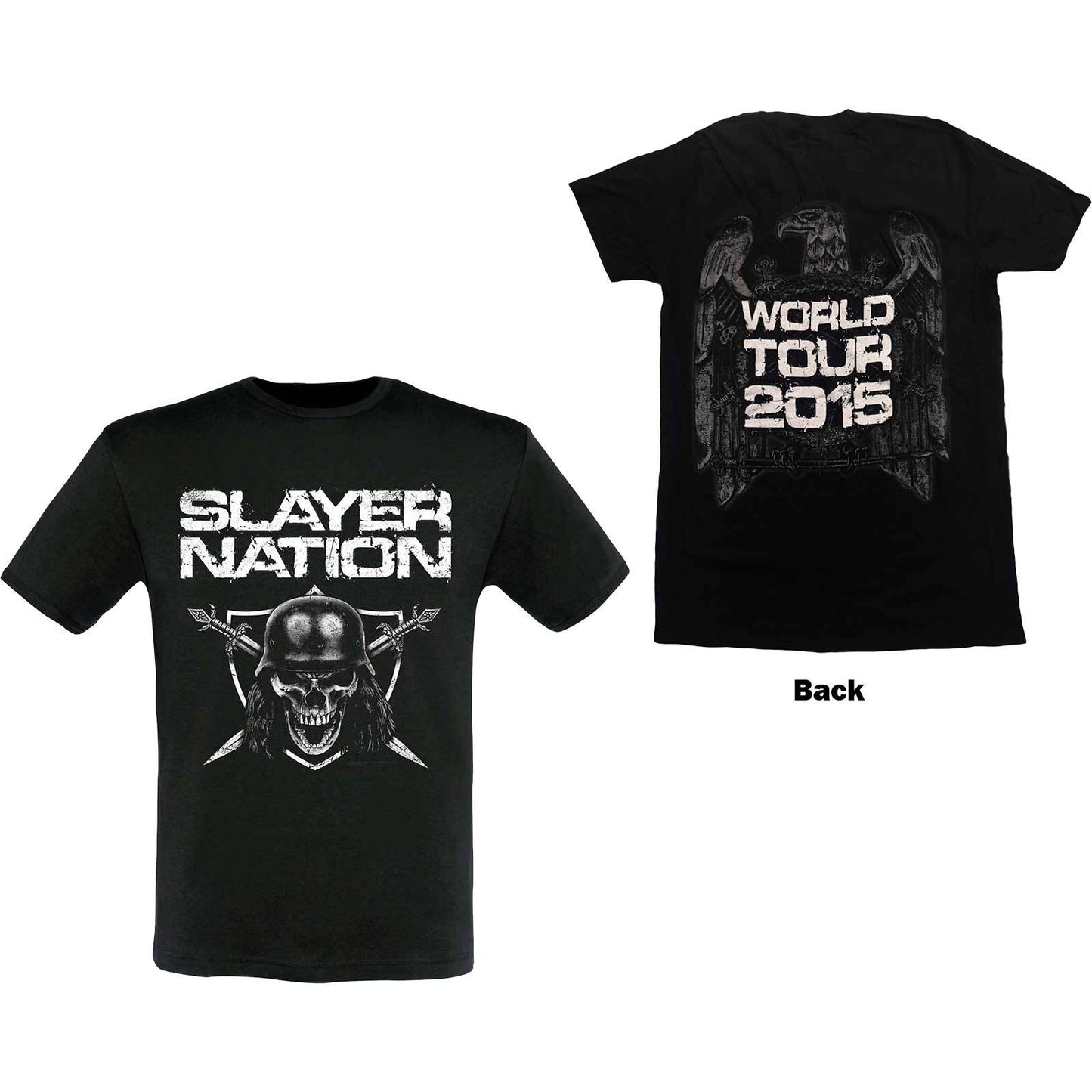 Unisex T-Shirt Slayer Nation 2015 Dates Back Print