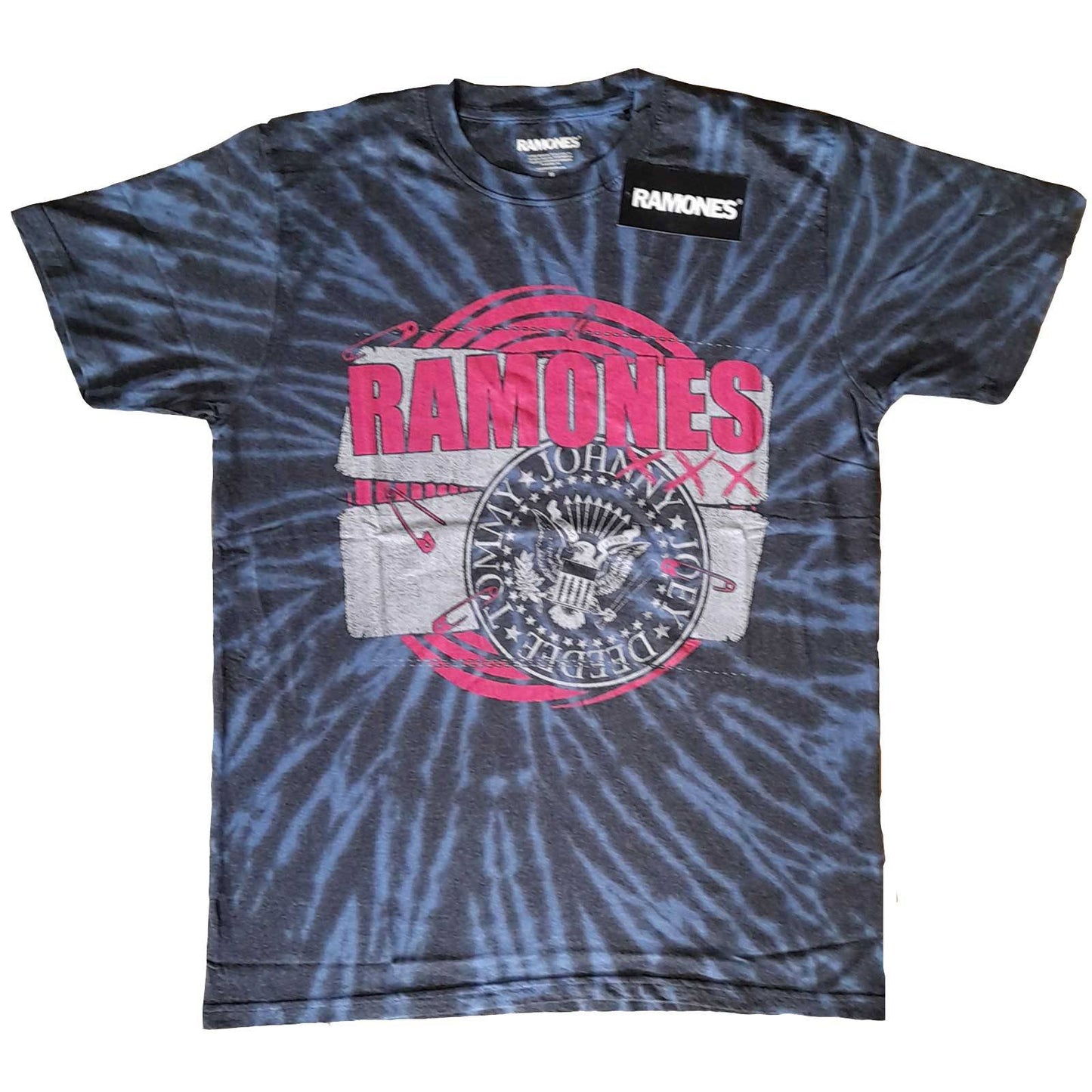 Unisex T-Shirt Punk Patch Dip Dye, Dye Wash