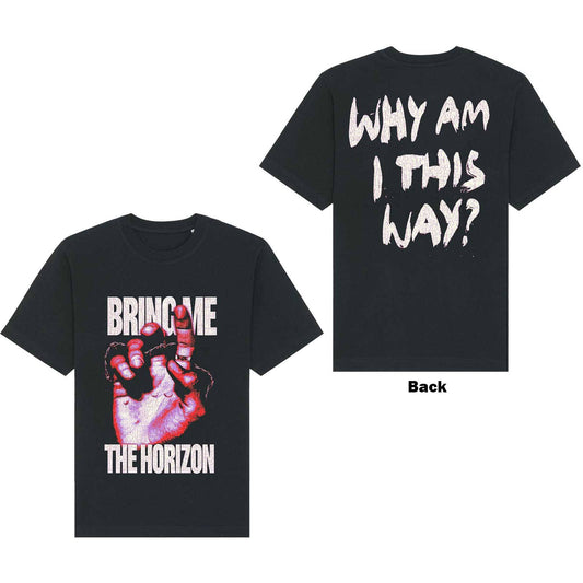 Bring Me The Horizon Unisex T-Shirt: Lost (Back Print)  Lost Short Sleeves