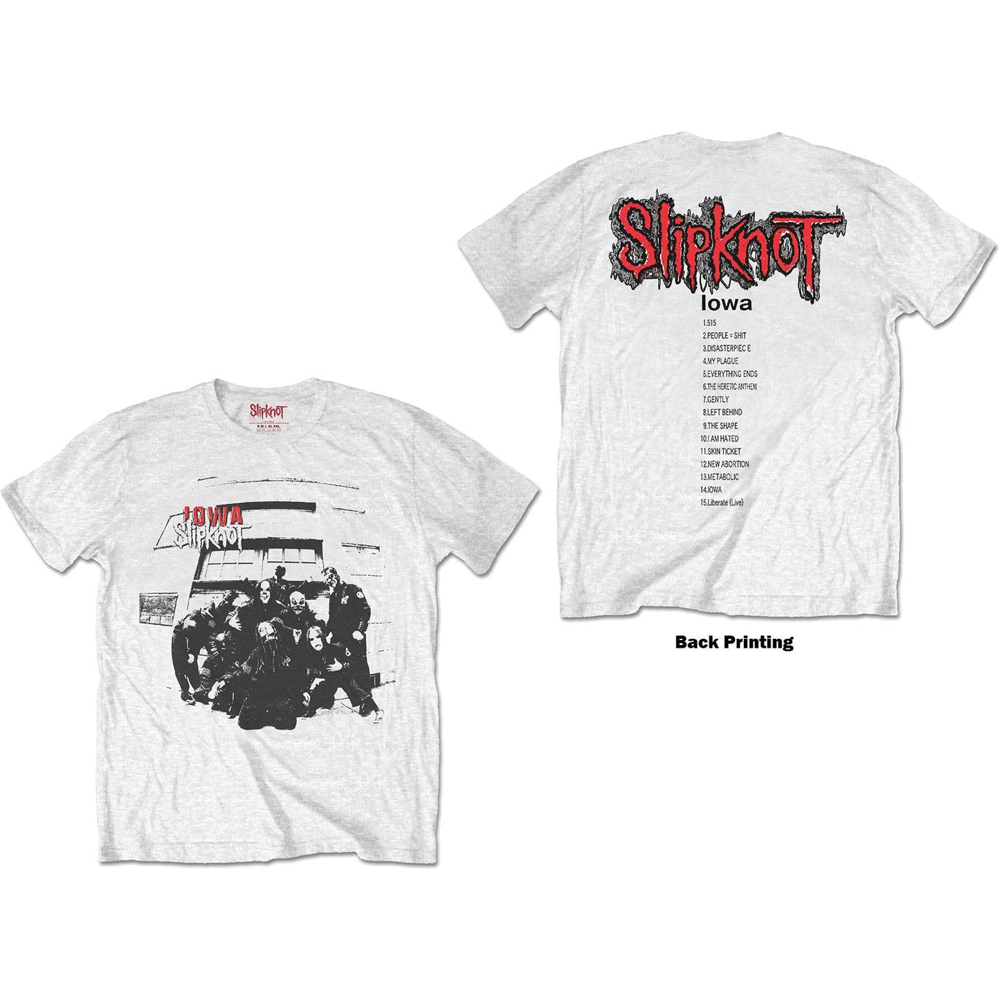 Unisex T-Shirt Iowa Track List Back Print