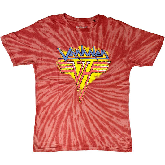 Unisex T-Shirt Jagged Logo Dip Dye, Dye Wash