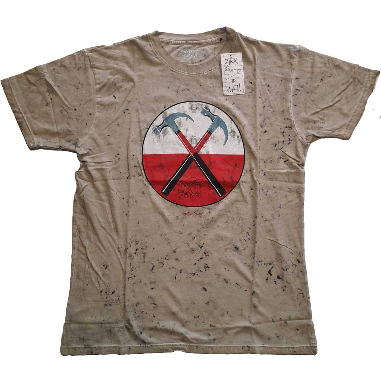 Unisex T-Shirt The Wall Hammers Snow Wash, Dye Wash