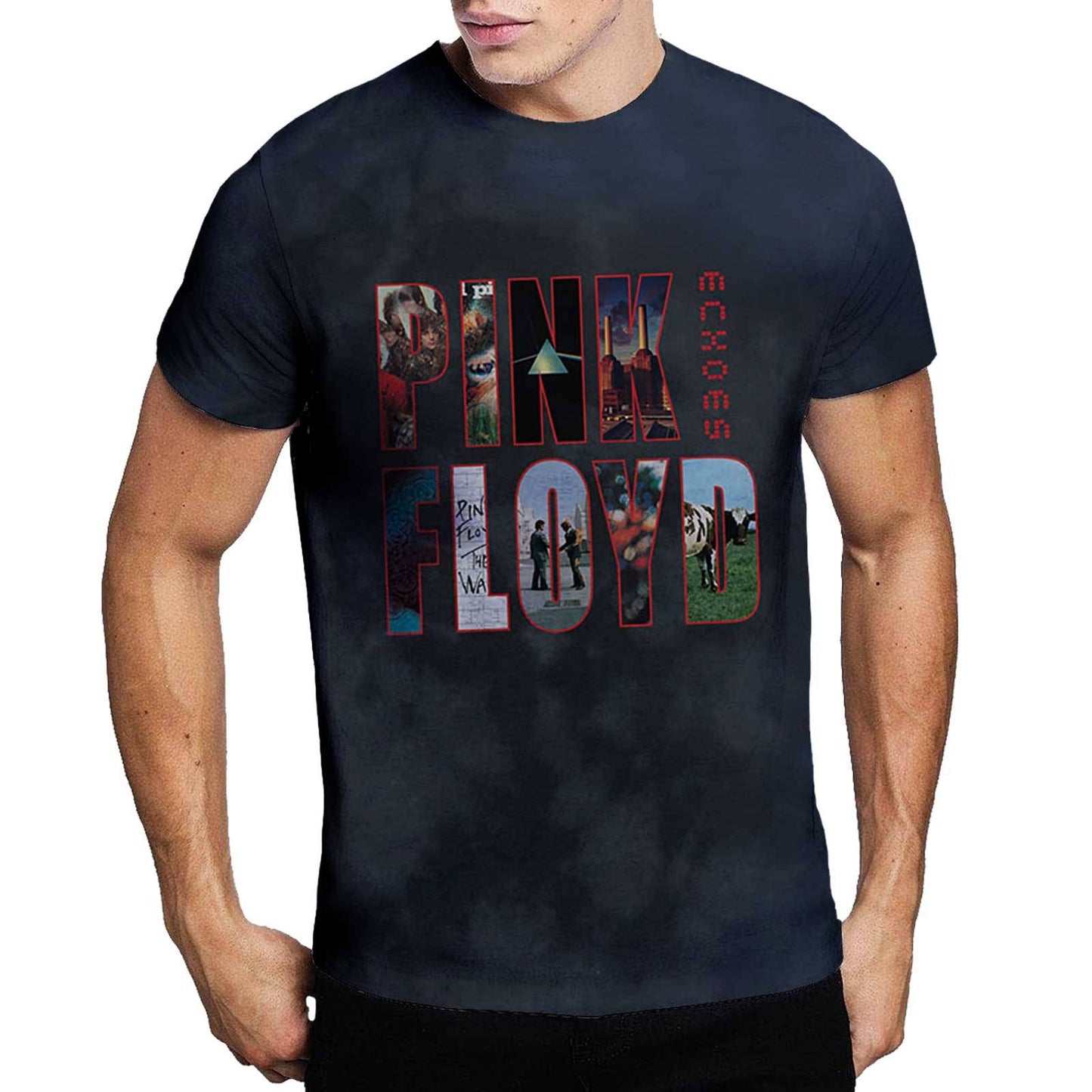 Unisex T-Shirt Echoes Album Montage Dip Dye, Dye Wash