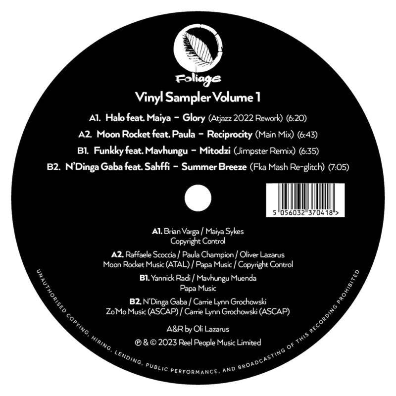 Foliage Records : Vinyl Sampler Volume 1