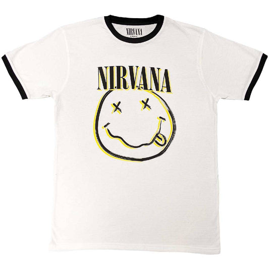 Unisex Ringer T-Shirt Double Smiley