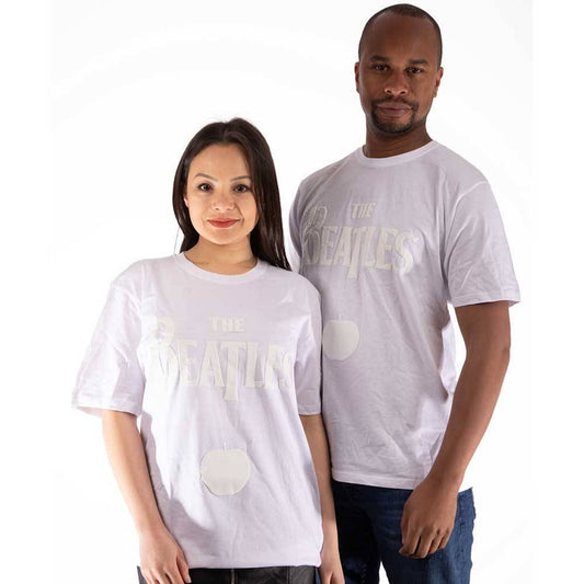 Unisex Hi-Build T-Shirt Logo & Apple Hi-Build, White-On-White