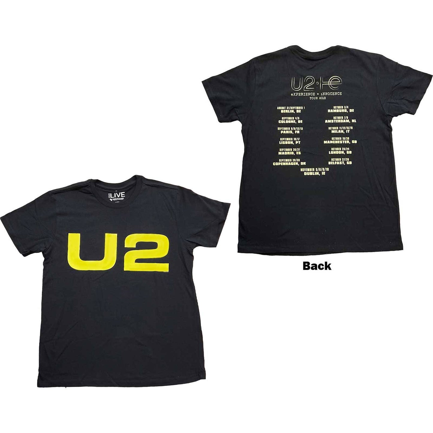 Unisex T-Shirt Logo 2018 Back Print