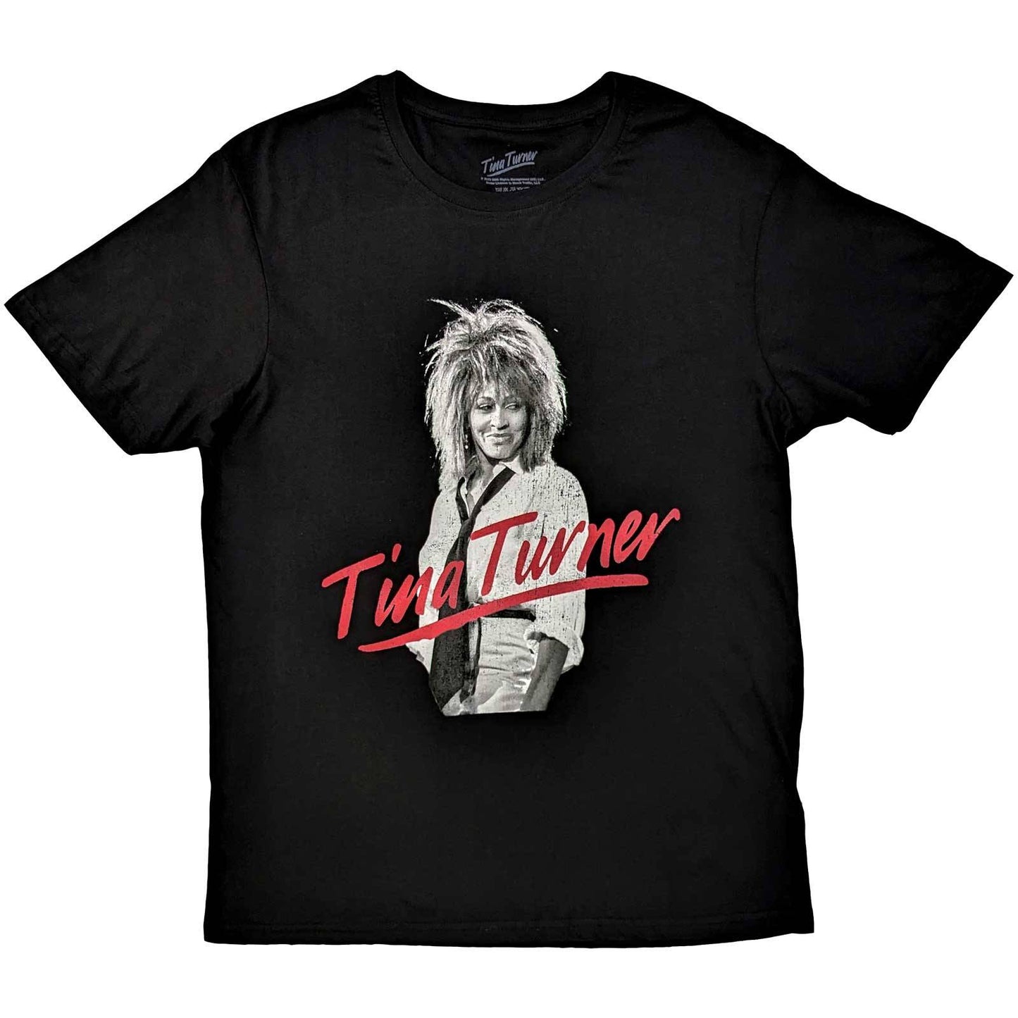 Tina Turner Unisex T-Shirt: Red Logo  Red Logo Short Sleeves