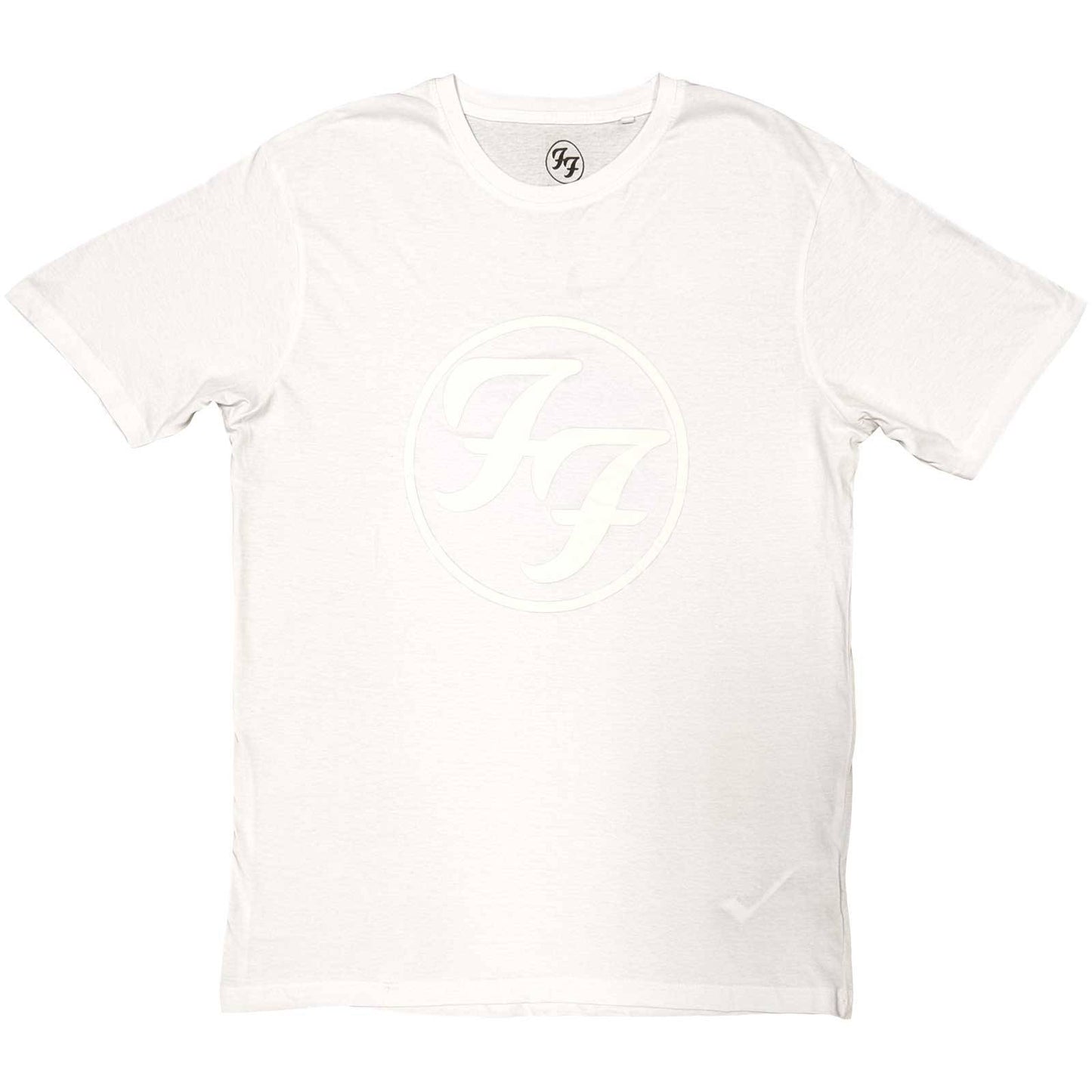 Unisex Hi-Build T-Shirt FF Logo Hi-Build, White-On-White