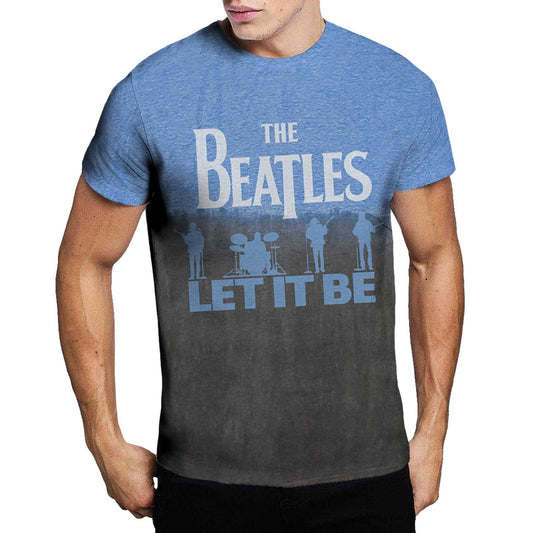 Unisex T-Shirt Let It Be Split Dip Dye, Dye Wash