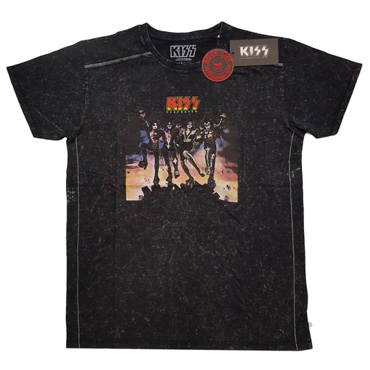 Unisex T-Shirt Destroyer Snow Wash, Dye Wash
