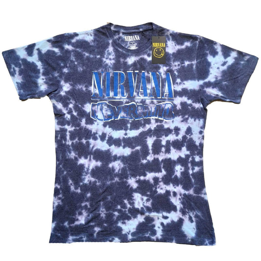 Unisex T-Shirt Nevermind Wavy Logo Dip Dye, Dye Wash