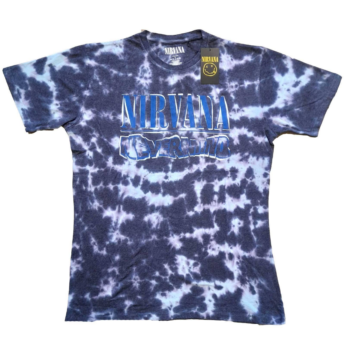 Unisex T-Shirt Nevermind Wavy Logo Dip Dye, Dye Wash