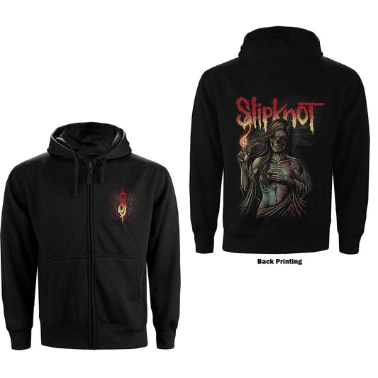 Unisex Zipped Hoodie Burn Me Away Back Print