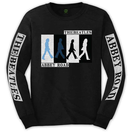Unisex Long Sleeve T-Shirt Abbey Road Colours Crossing Sleeve Print