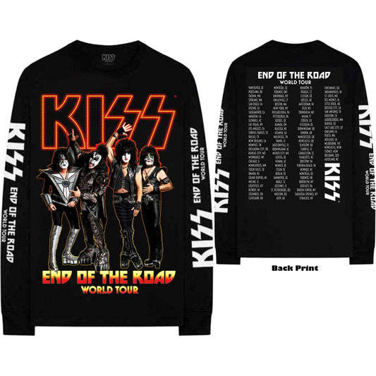 Unisex Long Sleeve T-Shirt End Of The Road Tour Back Print, Sleeve Print
