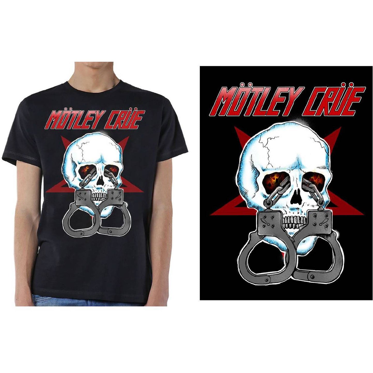 Unisex T-Shirt Skull Cuffs 2