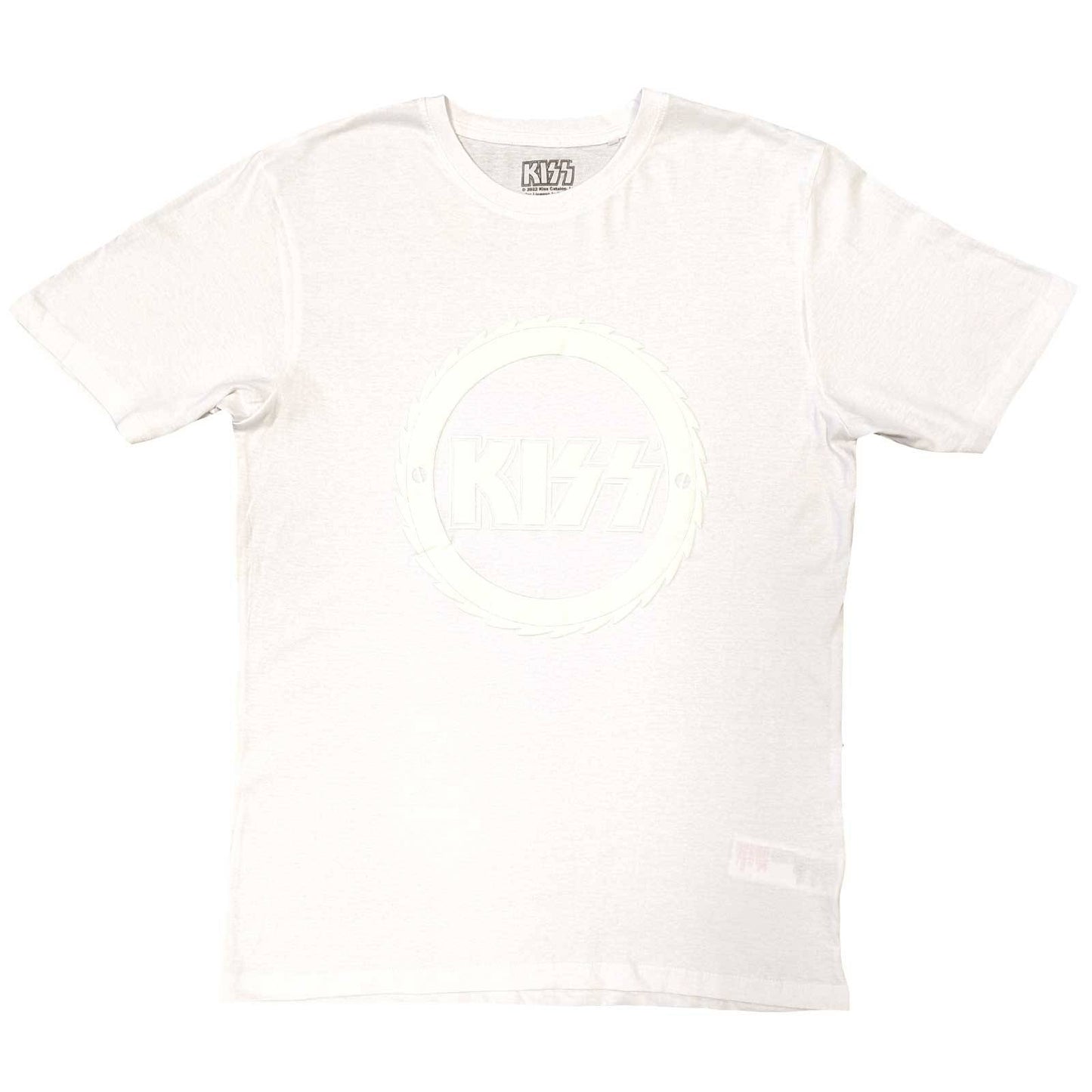 Unisex Hi-Build T-Shirt Buzzsaw Logo Hi-Build, White-On-White