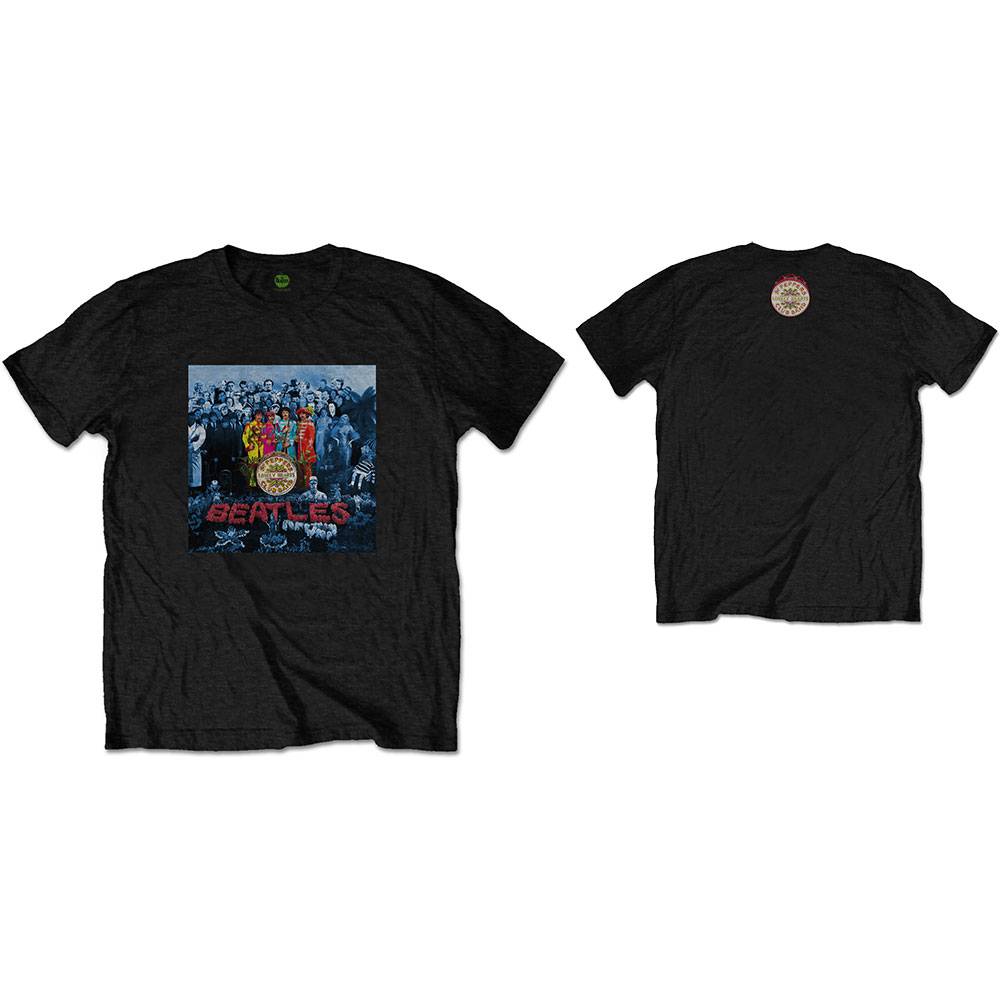 Unisex T-Shirt Sgt Pepper Blue Back Print