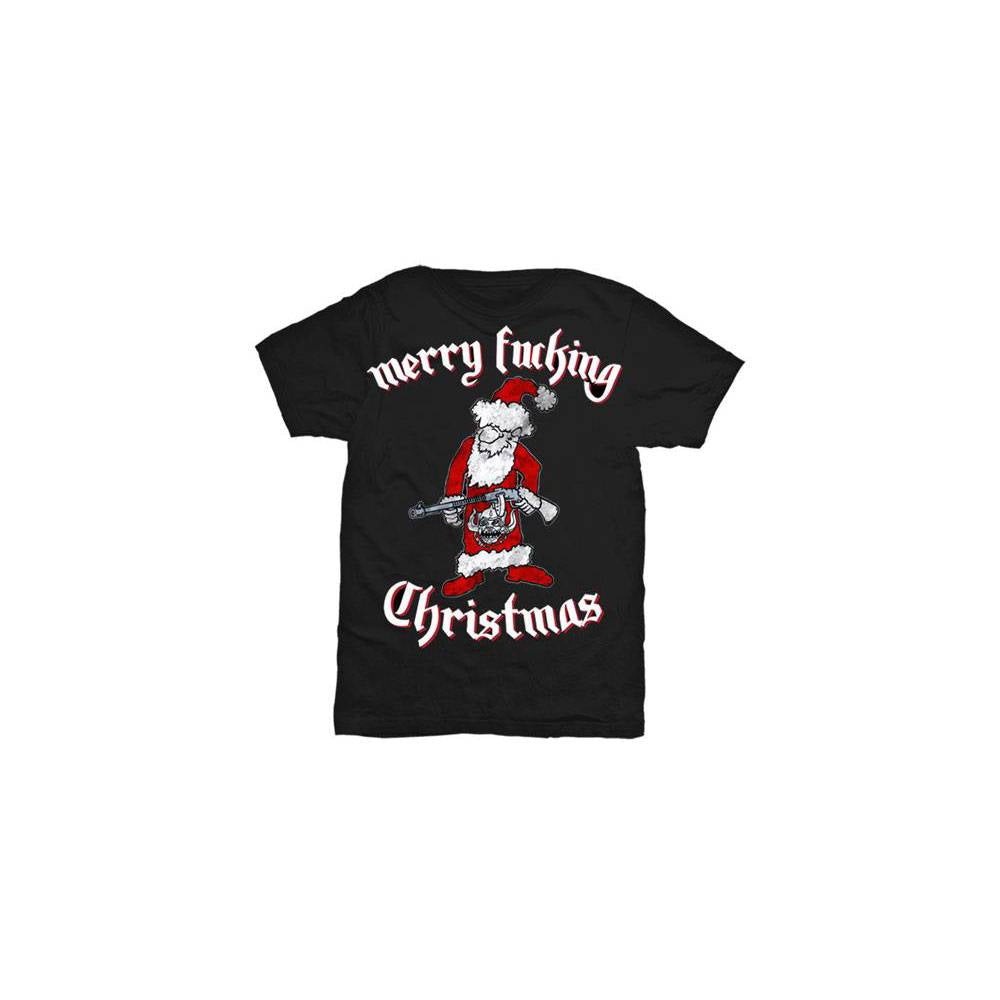 Motorhead Unisex T-Shirt: Merry Effing Christmas  Merry Effing Christmas Short Sleeves