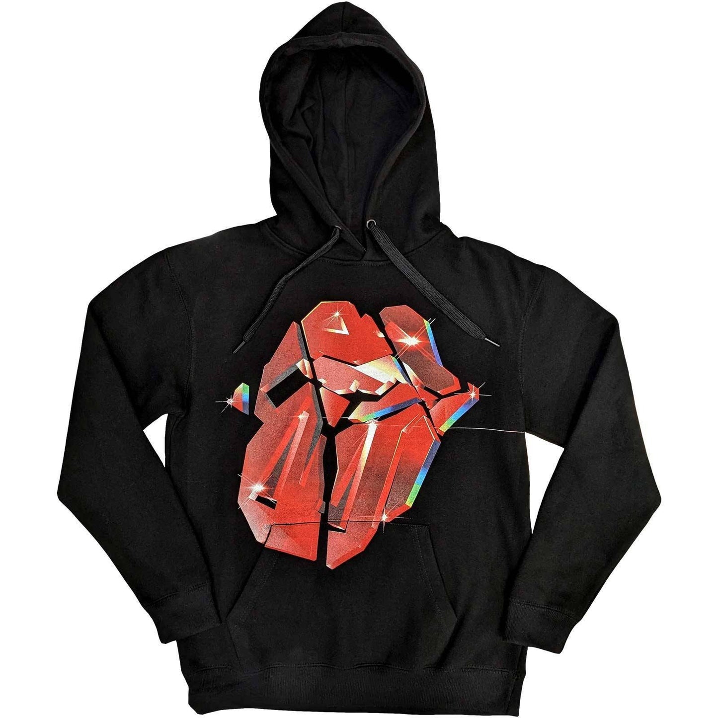 The Rolling Stones Unisex Pullover Hoodie: Hackney Diamonds Lick  Hackney Diamonds Lick Long Sleeves