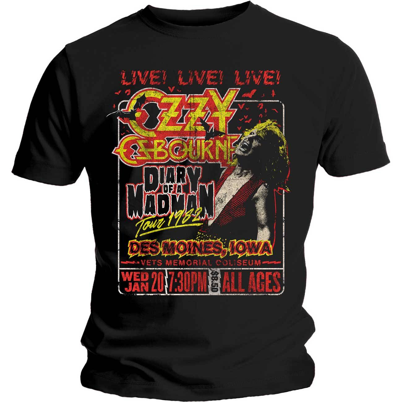 Unisex T-Shirt Diary of a Madman Tour