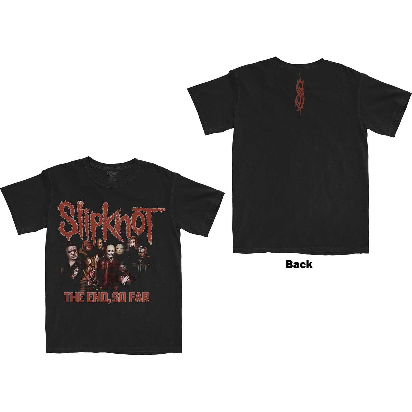 Unisex T-Shirt The End, So Far Group Photo Back Print