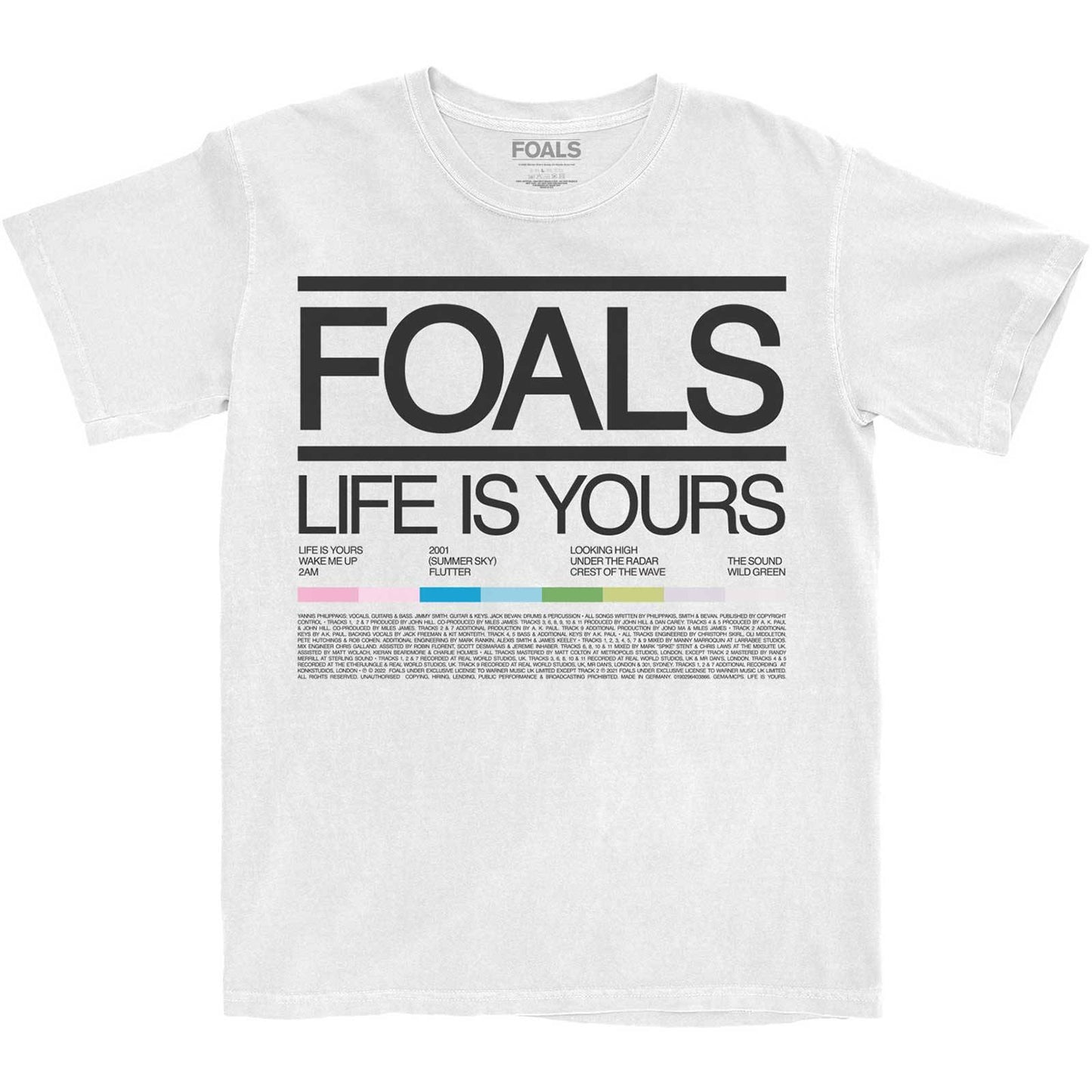 Unisex T-Shirt Life Is Yours Song List