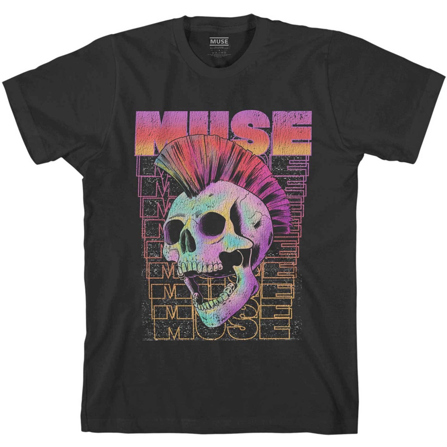Unisex T-Shirt Mowhawk Skull