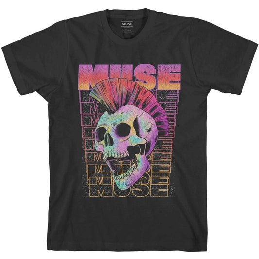 Unisex T-Shirt Mowhawk Skull