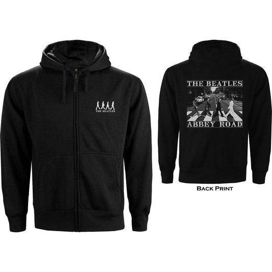 Unisex Zipped Hoodie Abbey Road Back Print