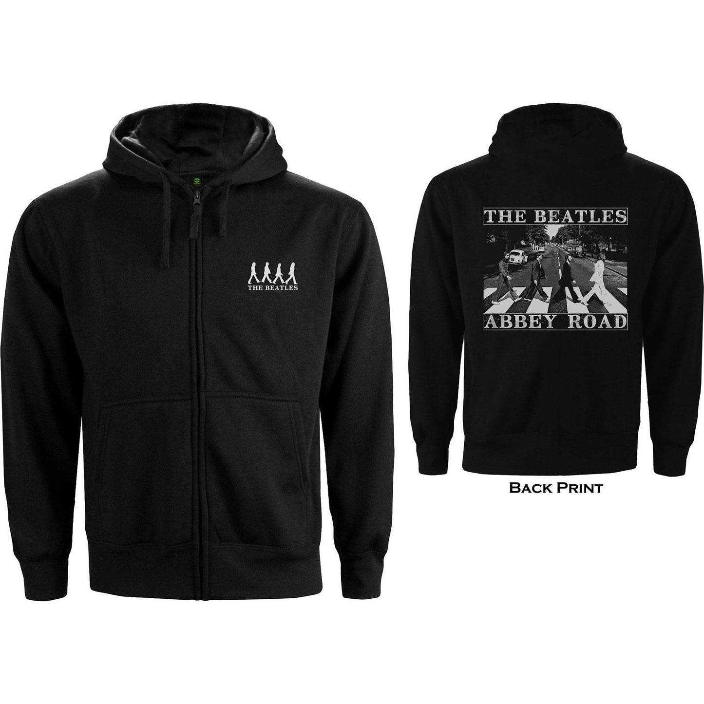 Unisex Zipped Hoodie Abbey Road Back Print